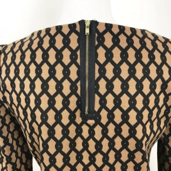 Vivienne Tam Geometric Chain Print Shift Dress 6 - Picture 5 of 6